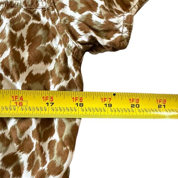 Liz Claiborne Lizwear Leopard Button-Up Shirt M - Picture 3 of 6